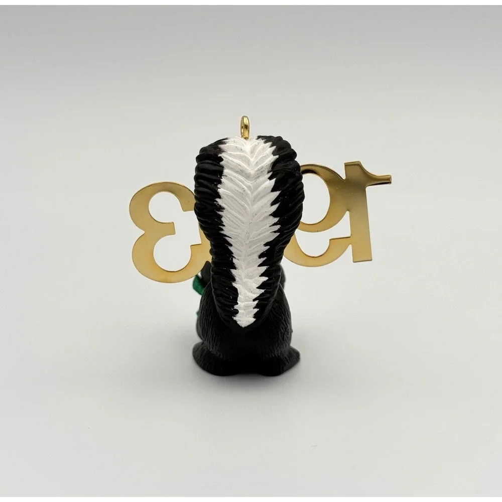 Hallmark Keepsake Ornament Fabulous Decade Skunk Brass 1993 QX587-2 Vintage